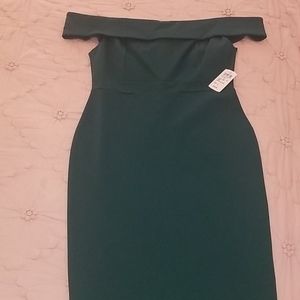 Windsor Brand off the shoulder Midi dress